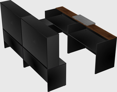 Shared one sided u-shaped reception desk