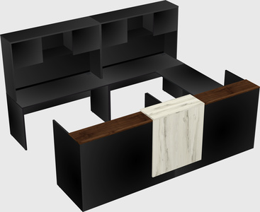 Shared one sided u-shaped reception desk