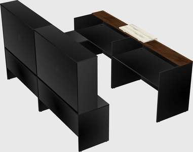 Shared one sided u-shaped reception desk