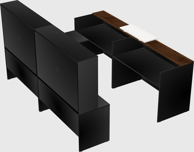 Shared one sided u-shaped reception desk