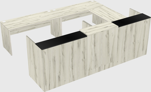 Shared one sided u-shaped reception desk