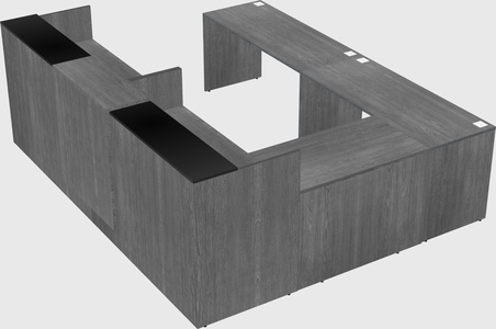 Shared one sided u-shaped reception desk