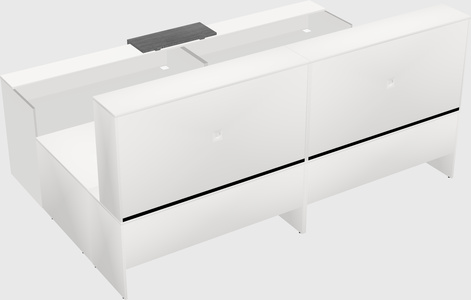 Shared one sided u-shaped reception desk