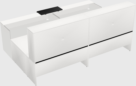 Shared one sided u-shaped reception desk