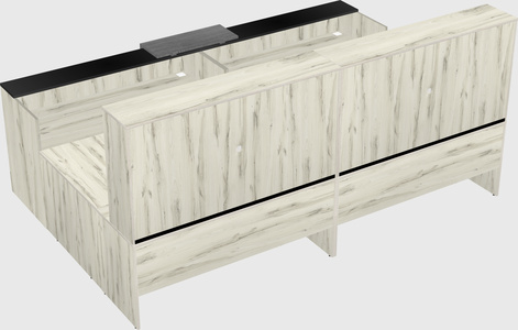 Shared one sided u-shaped reception desk
