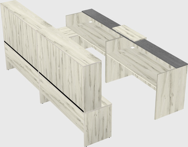 Shared one sided u-shaped reception desk