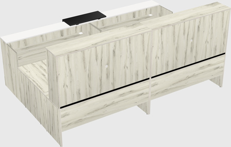 Shared one sided u-shaped reception desk