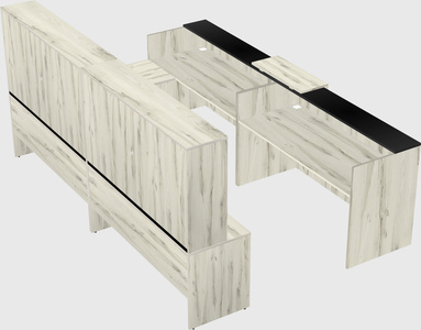 Shared one sided u-shaped reception desk