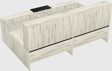 Shared one sided u-shaped reception desk