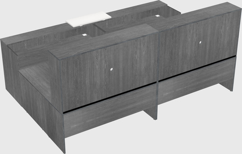 Shared one sided u-shaped reception desk
