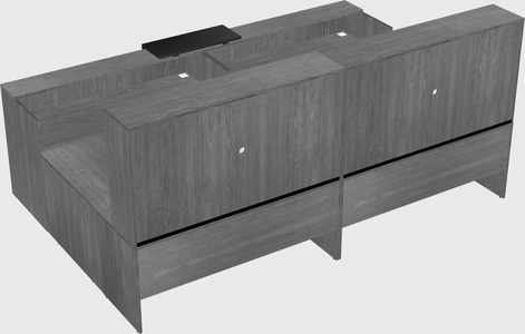 Shared one sided u-shaped reception desk