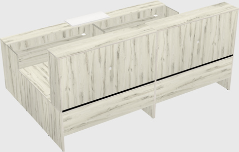 Shared one sided u-shaped reception desk