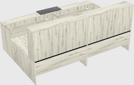Shared one sided u-shaped reception desk