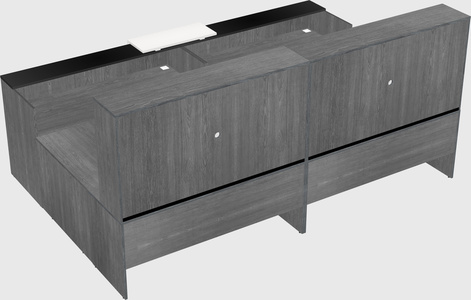 Shared one sided u-shaped reception desk