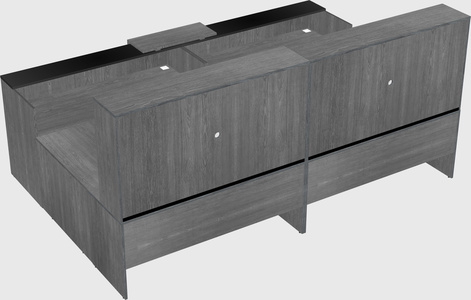 Shared one sided u-shaped reception desk