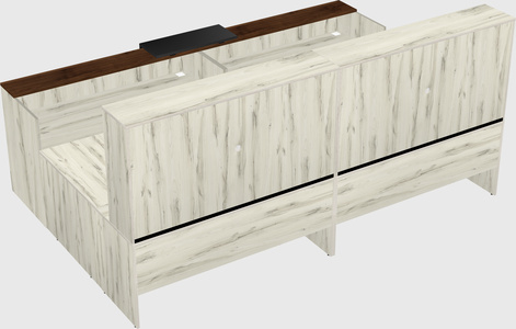 Shared one sided u-shaped reception desk