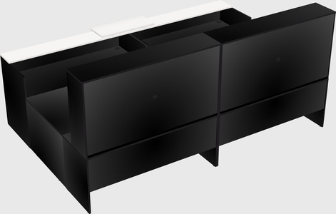 Shared one sided u-shaped reception desk
