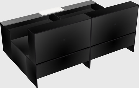 Shared one sided u-shaped reception desk