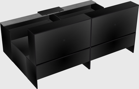 Shared one sided u-shaped reception desk