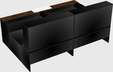 Shared one sided u-shaped reception desk