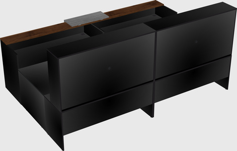 Shared one sided u-shaped reception desk