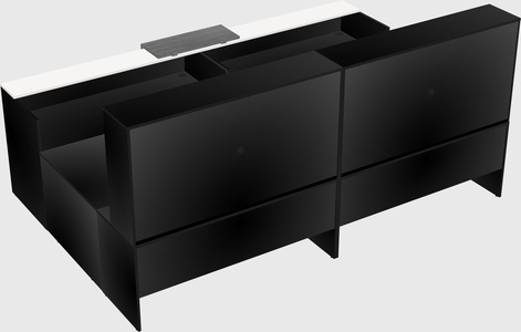 Shared one sided u-shaped reception desk