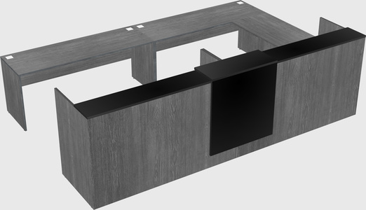 Shared one sided u-shaped reception desk