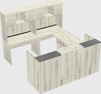 Shared one sided u-shaped reception desk