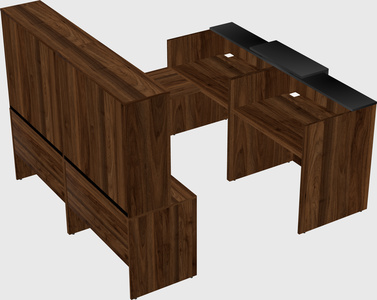 Shared one sided u-shaped reception desk