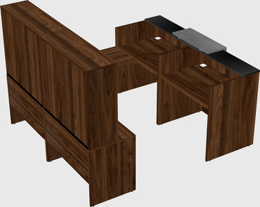 Shared one sided u-shaped reception desk
