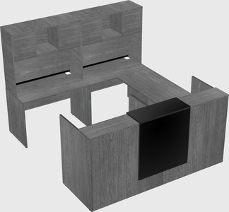 Shared one sided u-shaped reception desk
