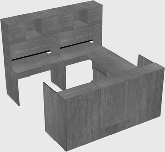 Shared one sided u-shaped reception desk