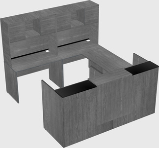 Shared one sided u-shaped reception desk