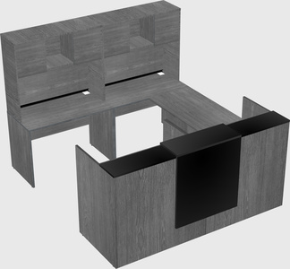 Shared one sided u-shaped reception desk