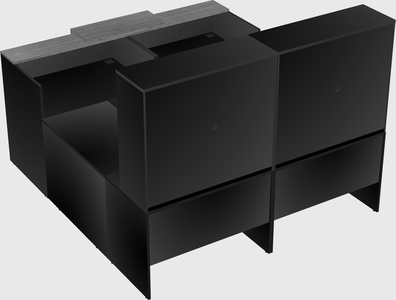 Shared one sided u-shaped reception desk