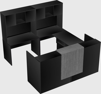 Shared one sided u-shaped reception desk