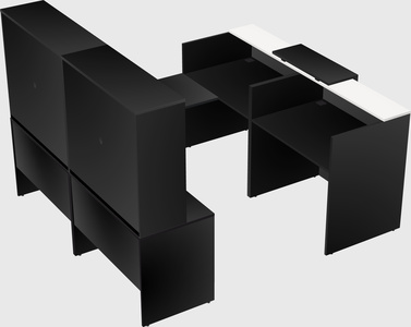 Shared one sided u-shaped reception desk