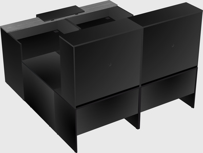 Shared one sided u-shaped reception desk