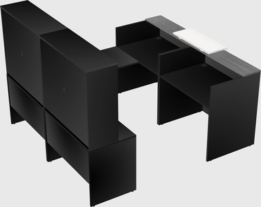 Shared one sided u-shaped reception desk