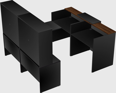Shared one sided u-shaped reception desk