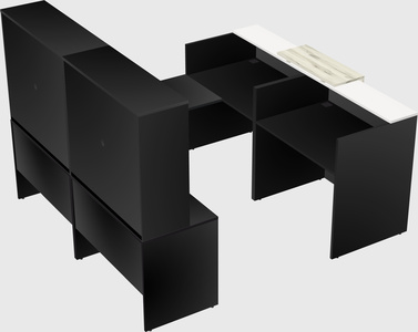 Shared one sided u-shaped reception desk