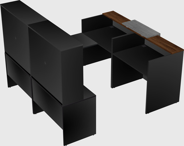 Shared one sided u-shaped reception desk