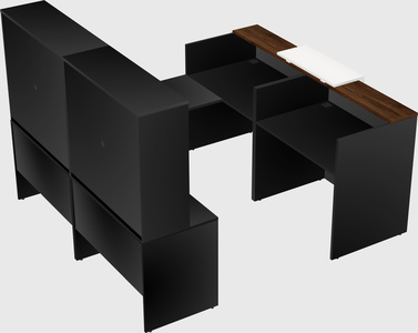 Shared one sided u-shaped reception desk