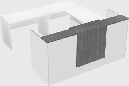 Shared one sided u-shaped reception desk