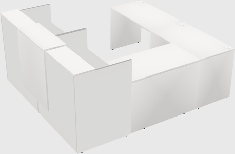 Shared one sided u-shaped reception desk