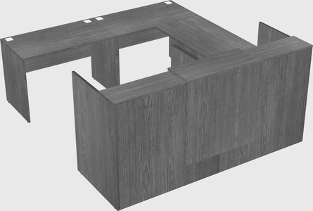 Shared one sided u-shaped reception desk