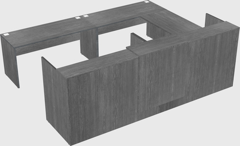 Shared one sided u-shaped reception desk
