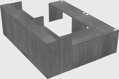 Shared one sided u-shaped reception desk