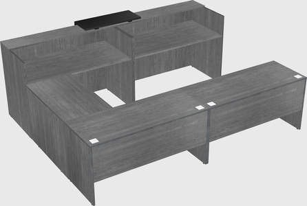 Shared one sided u-shaped reception desk