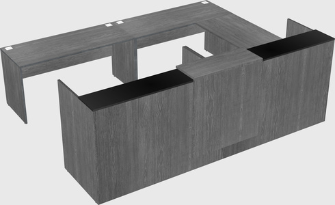 Shared one sided u-shaped reception desk
